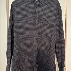 Nordstrom Men's Charcoal Plaid Button Down Shirt